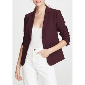 THEORY Mulberry Carissa Classic Suit Blazer Size 10